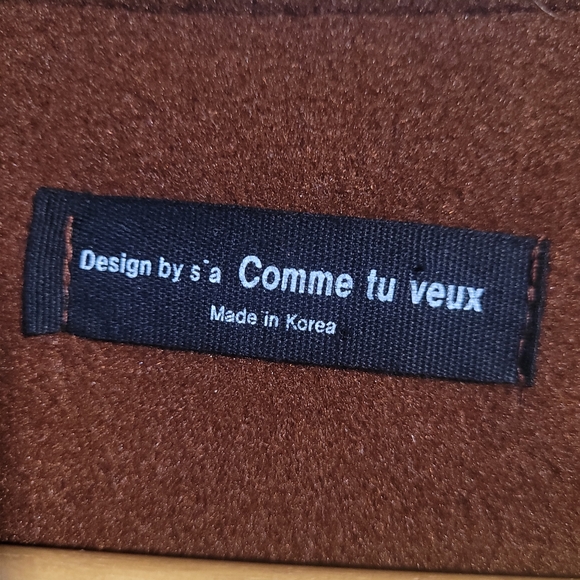 Comme Tu Veux Chic Brown Women's Crew Neck Sweater Womens Size Medium - Picture 2 of 3